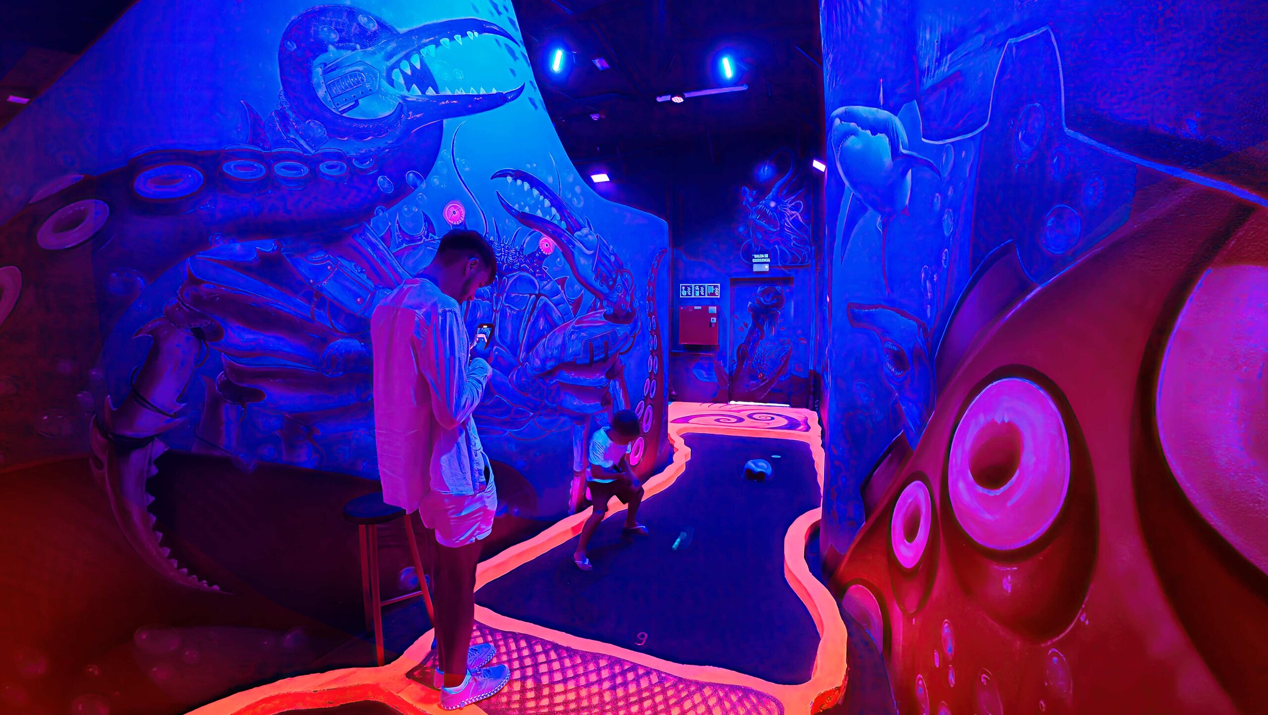THEME PARK BLACK MINIGOLF DESIGN